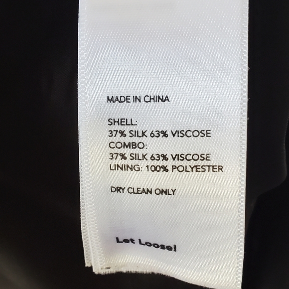 Kate Spade Silk Midi Dolphin Hem Pull On Skirt Black - Picture 7 of 9